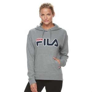 Grey Fila Hooded Sweatshirt